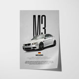 M3 E90 Car Poster