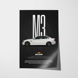M3 E90 Car Poster