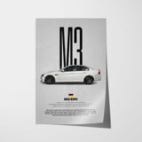 M3 E90 Car Poster