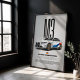 M3 G80 Competition Car Poster