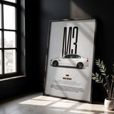 M3 E90 Car Poster