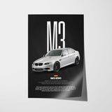 M3 E90 Car Poster