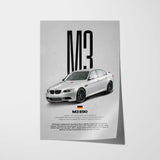 M3 E90 Car Poster