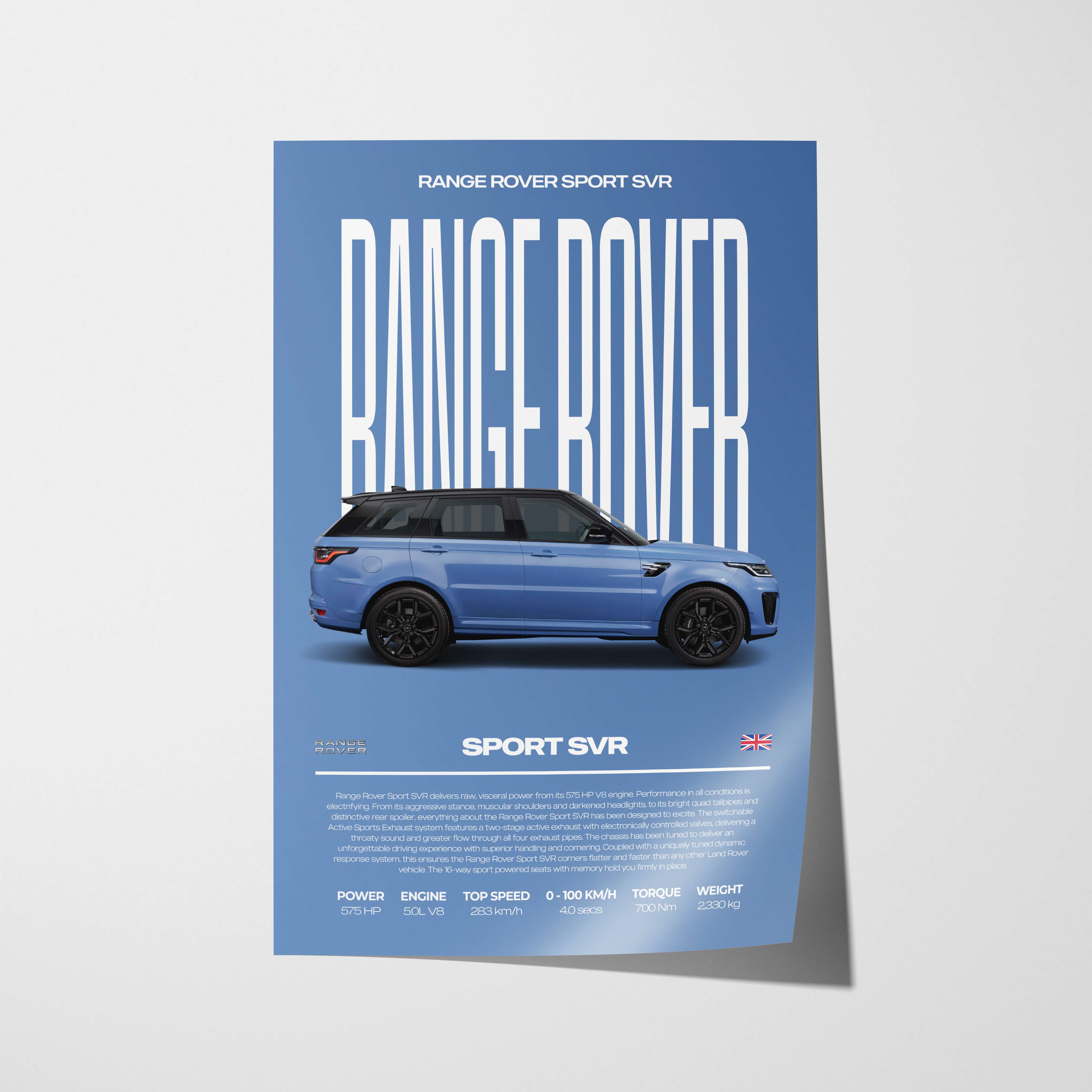 Range Rover Sport SVR Poster