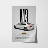 M3 E90 Car Poster