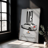 M3 E90 Car Poster