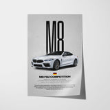 M8 Competition Car Poster