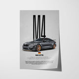 M4 GTS Car Poster