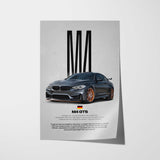 M4 GTS Car Poster