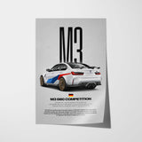 M3 G80 Competition Car Poster