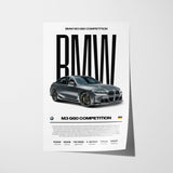 BMW M3 G80 Competition Poster