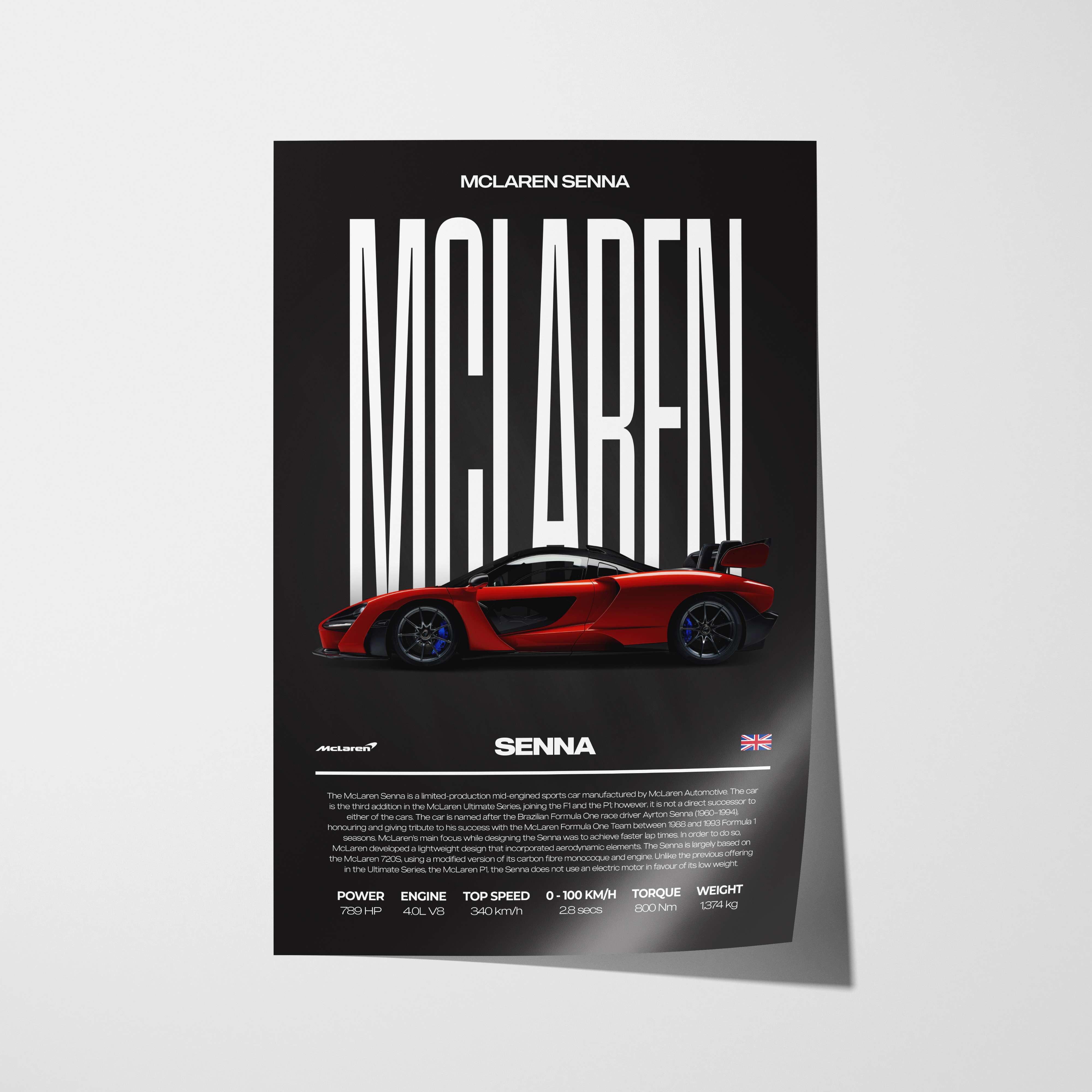 McLaren Senna Poster