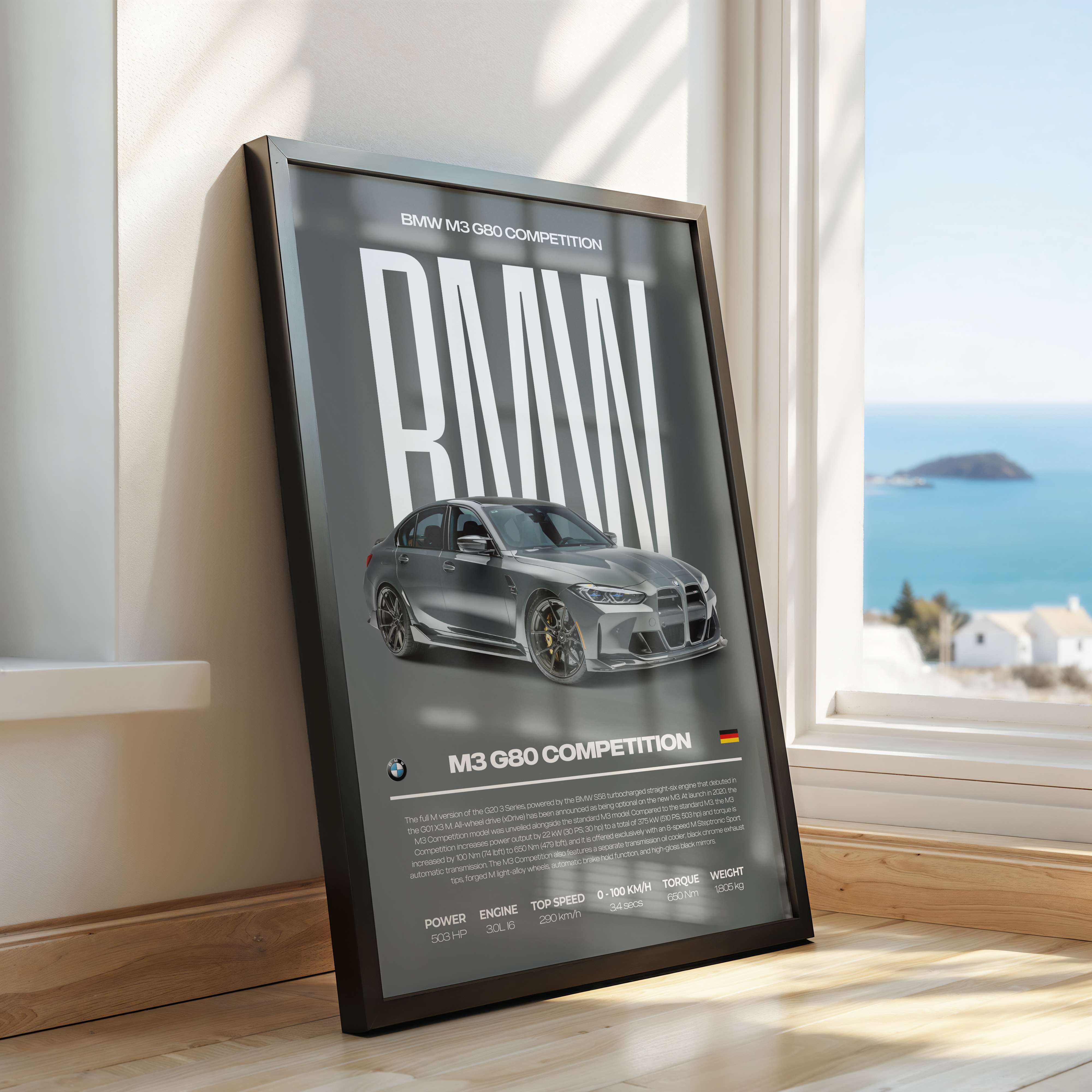 BMW M3 G80 Competition Poster