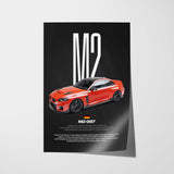 M2 G87 Car Poster