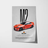 M2 G87 Car Poster
