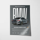 BMW M3 G80 Competition Poster