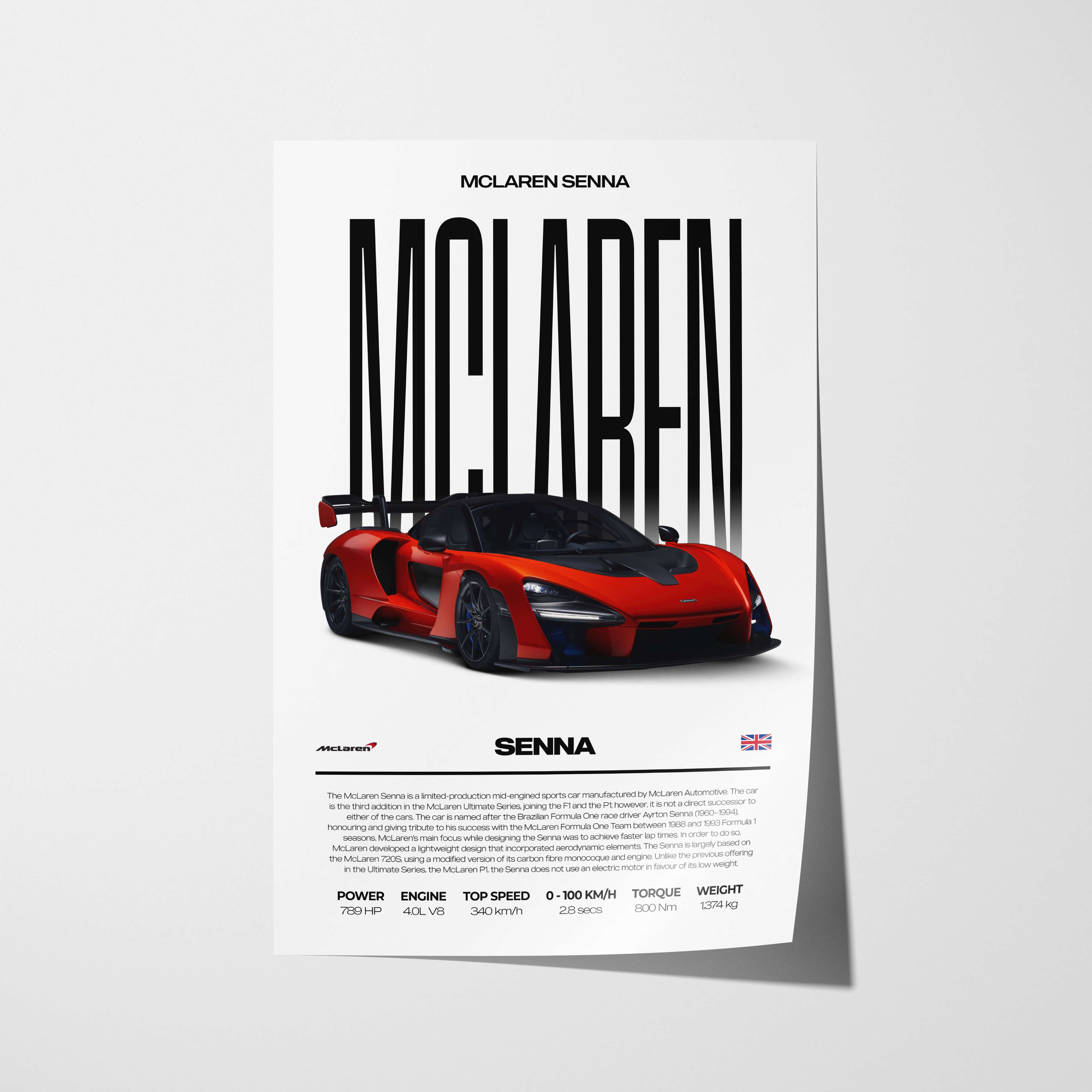 McLaren Senna Poster