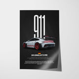 911 GT3 RS (992) Car Poster