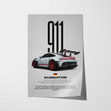 911 GT3 RS (992) Car Poster