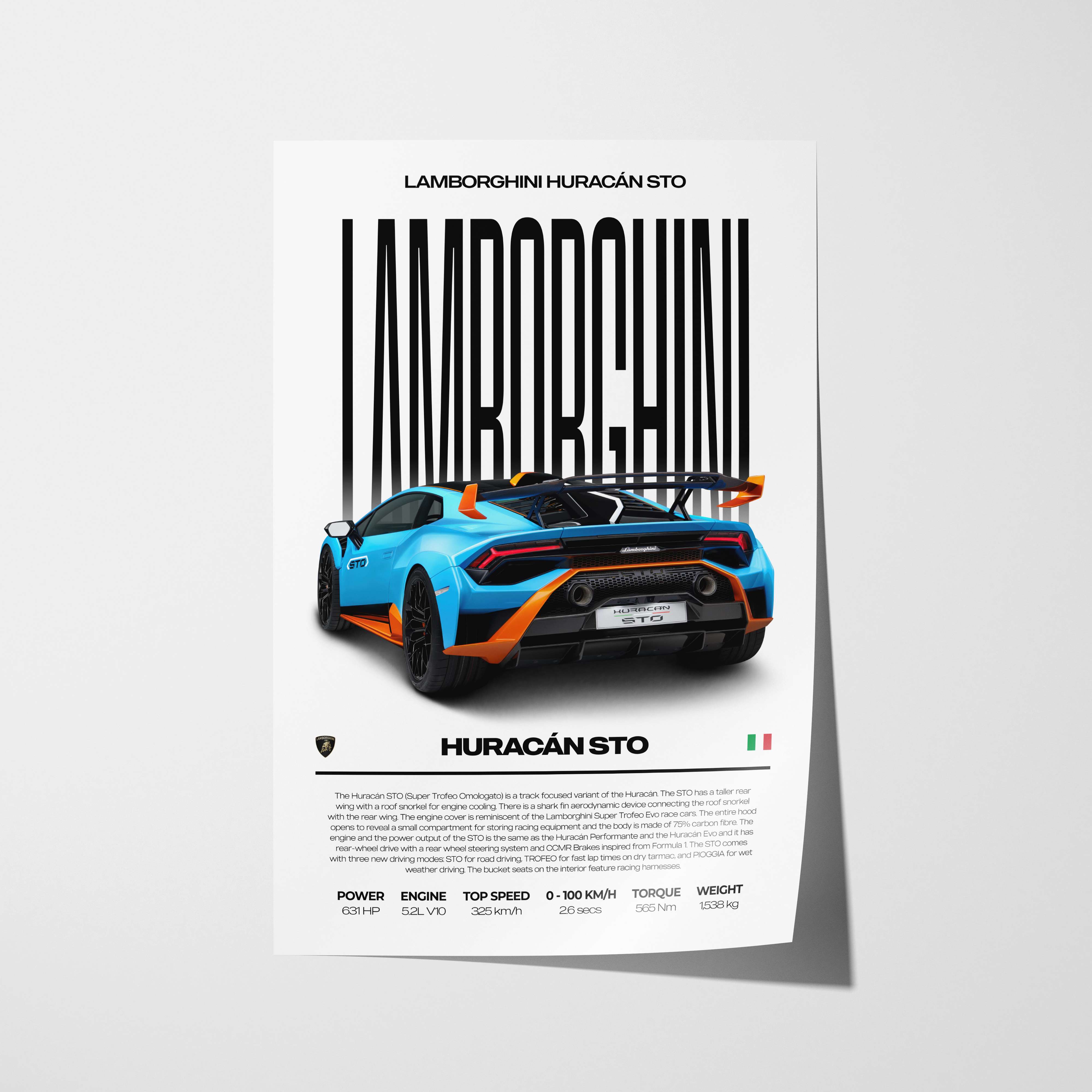 Lamborghini Huracán STO Poster