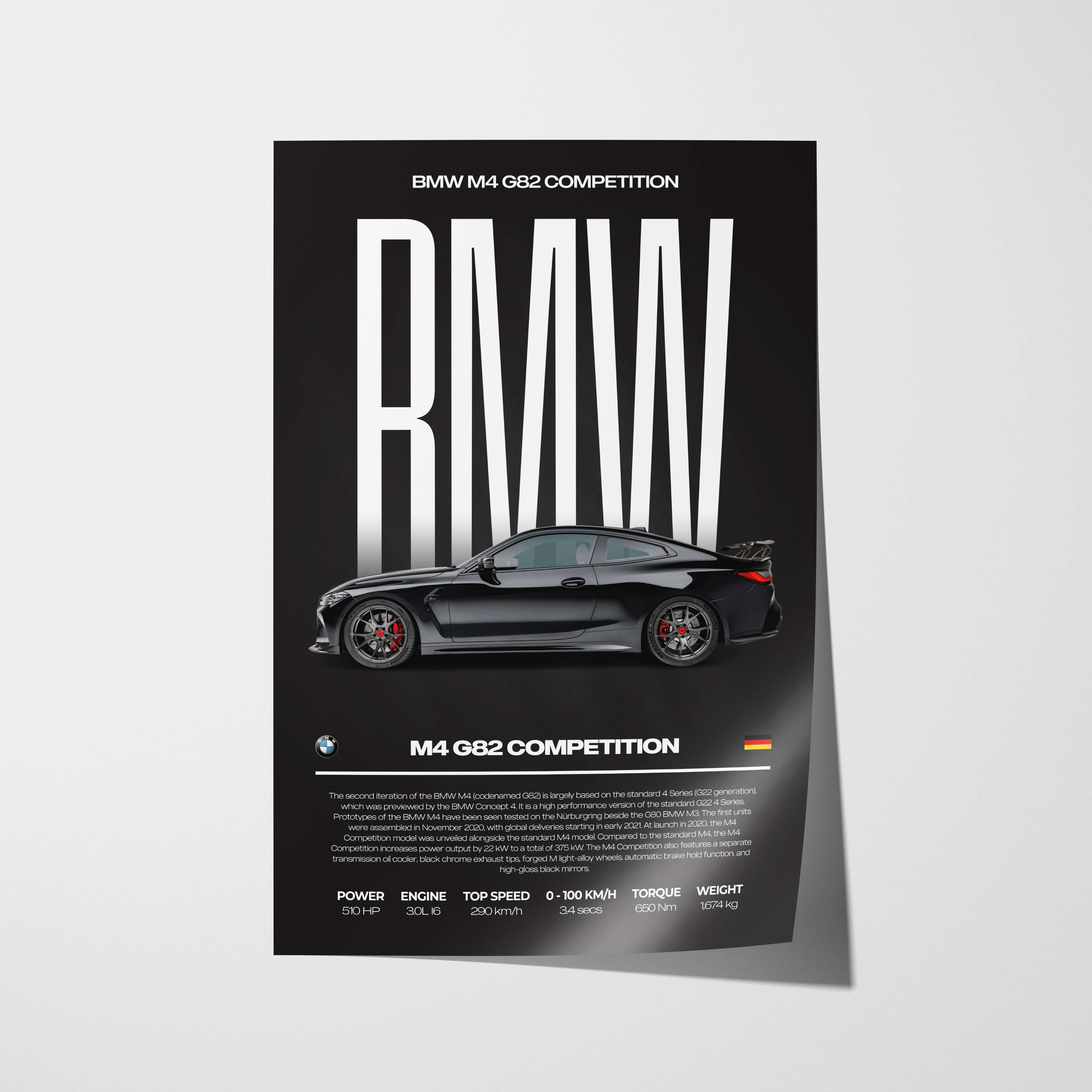 BMW M4 G82 Competition Poster