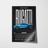 Bugatti Chiron Poster