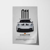 911 GT3 RS (992) Car Poster