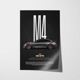 M4 GTS Car Poster