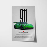 911 GT3 RS (992) Car Poster
