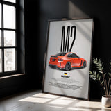 M2 G87 Car Poster