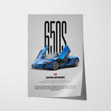 650S Spider Car Poster