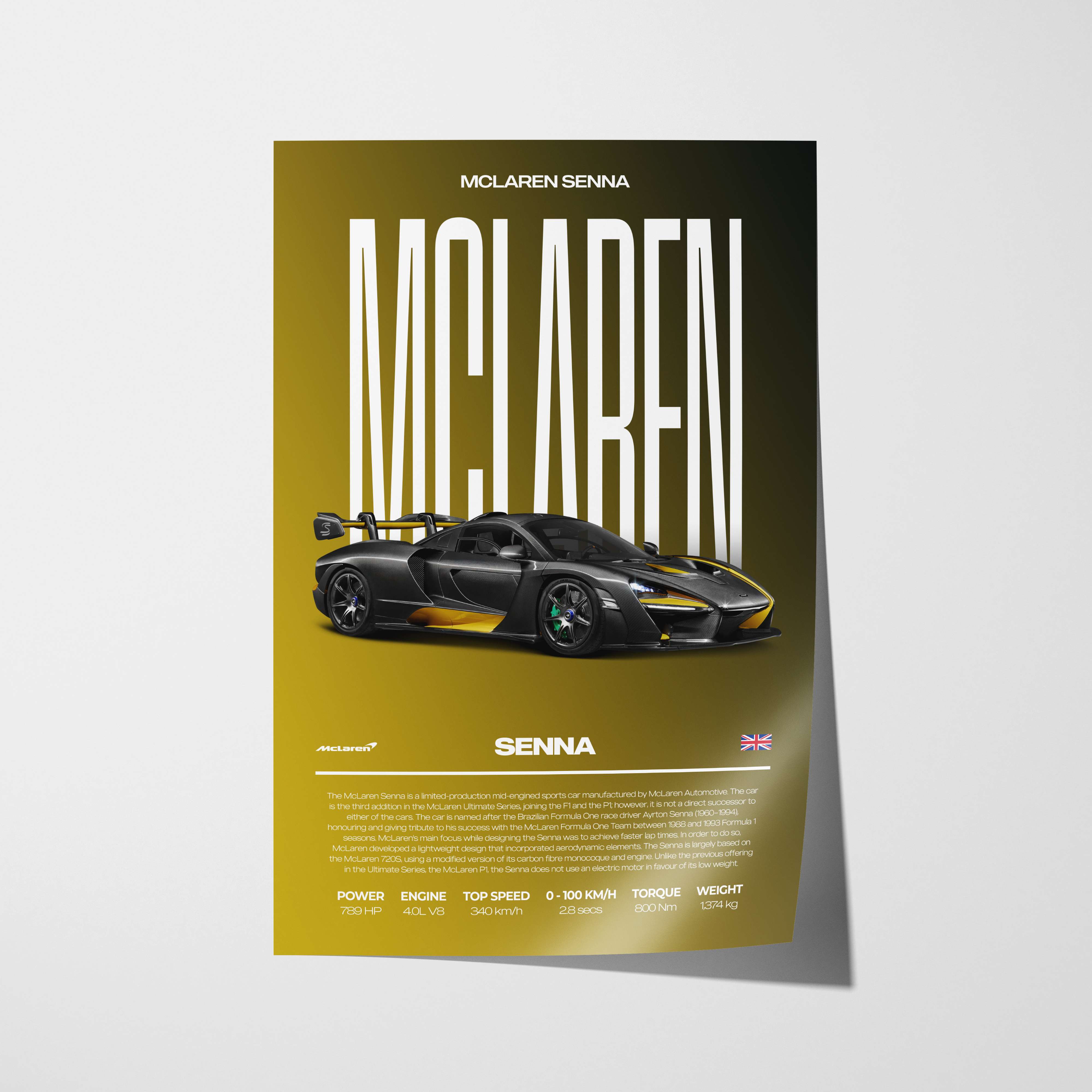 McLaren Senna Poster