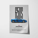 650S Spider Car Poster