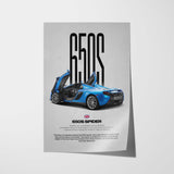 650S Spider Car Poster