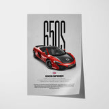 650S Spider Car Poster
