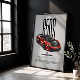 650S Spider Car Poster