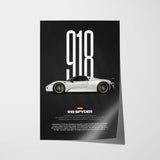 918 Spyder Car Poster
