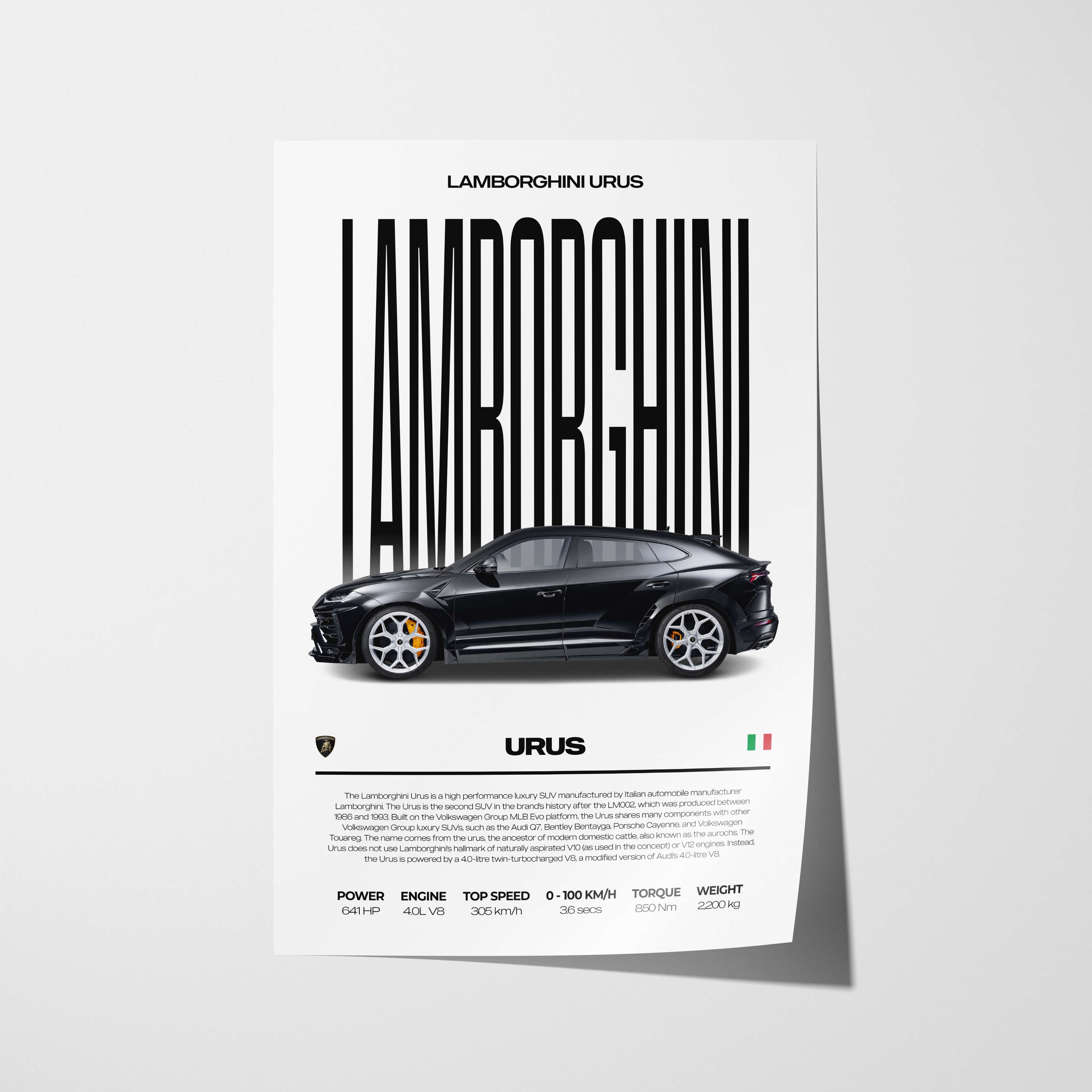 Lamborghini Urus Poster