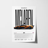 McLaren W1 Poster