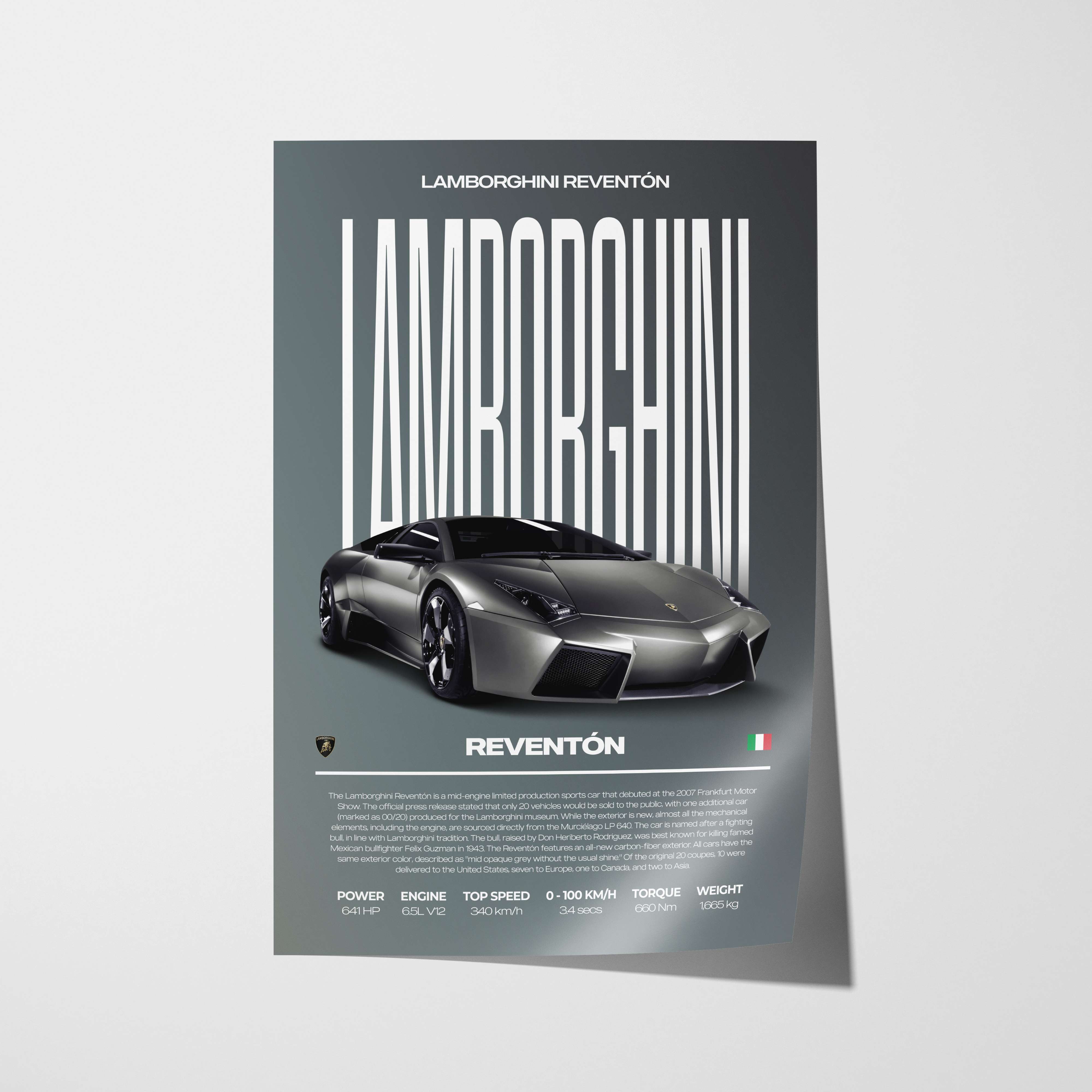 Lamborghini Reventón Poster