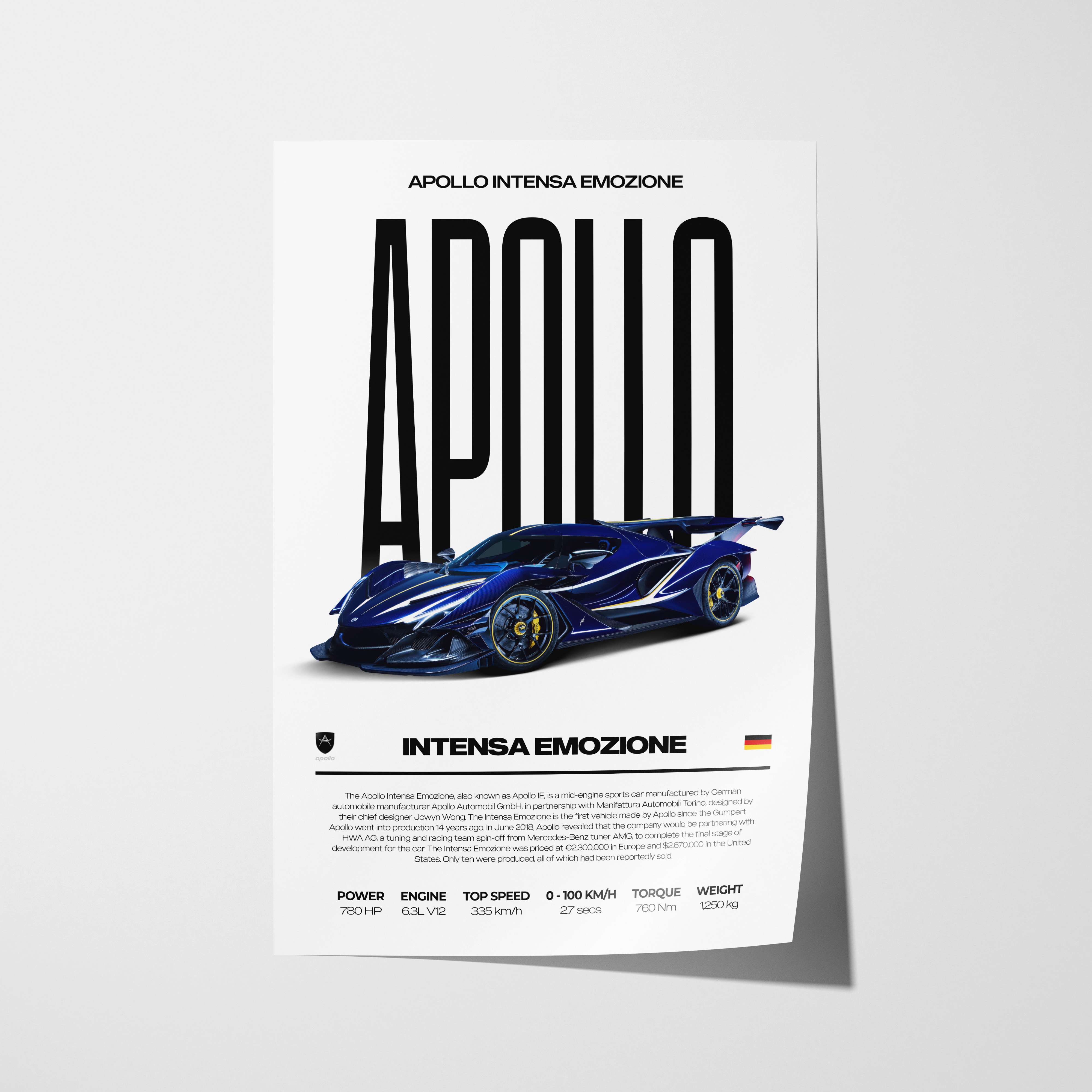 Apollo Intensa Emozione Poster