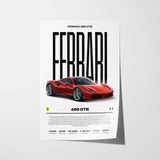 Ferrari 488 GTB Poster