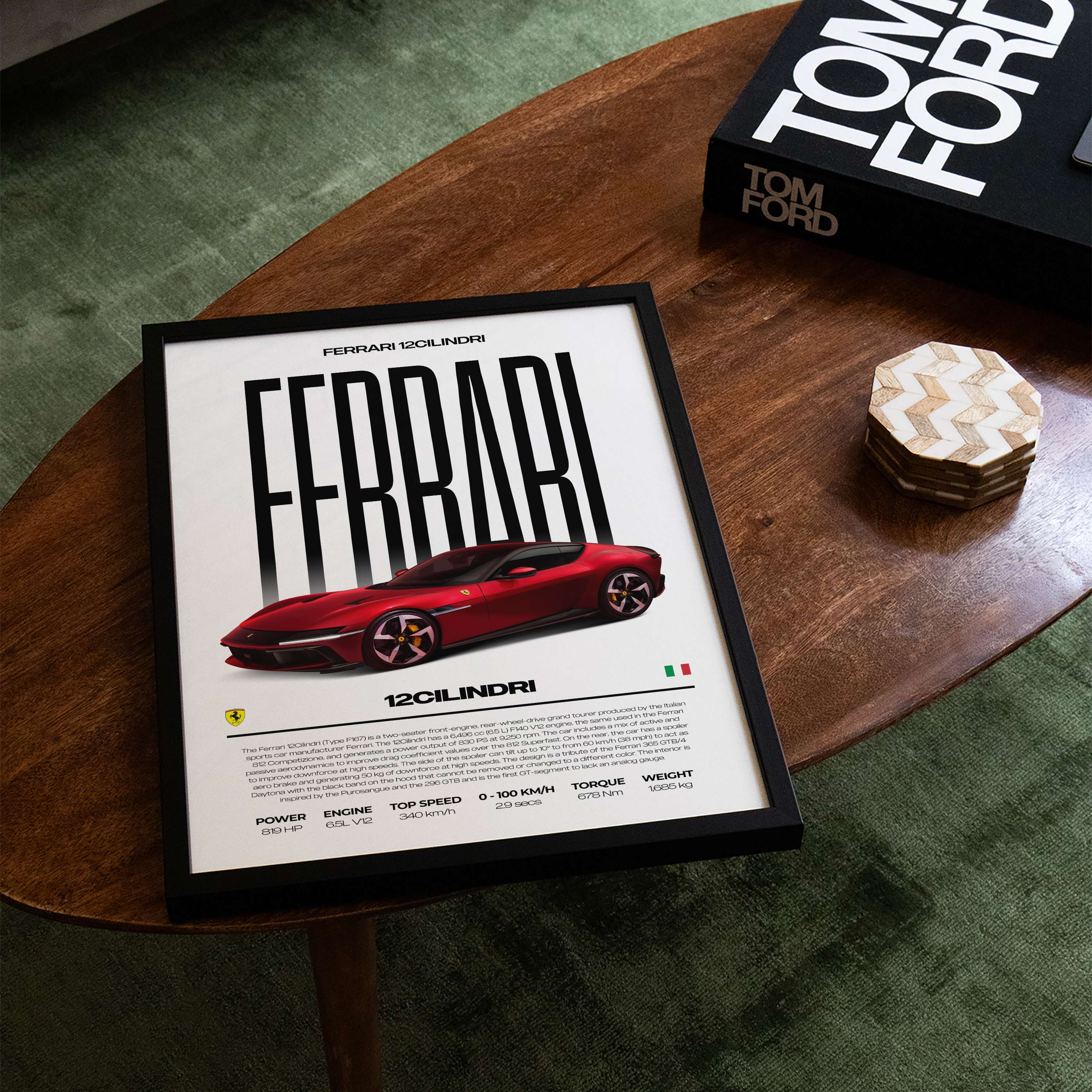 Ferrari 12Cilindri Poster