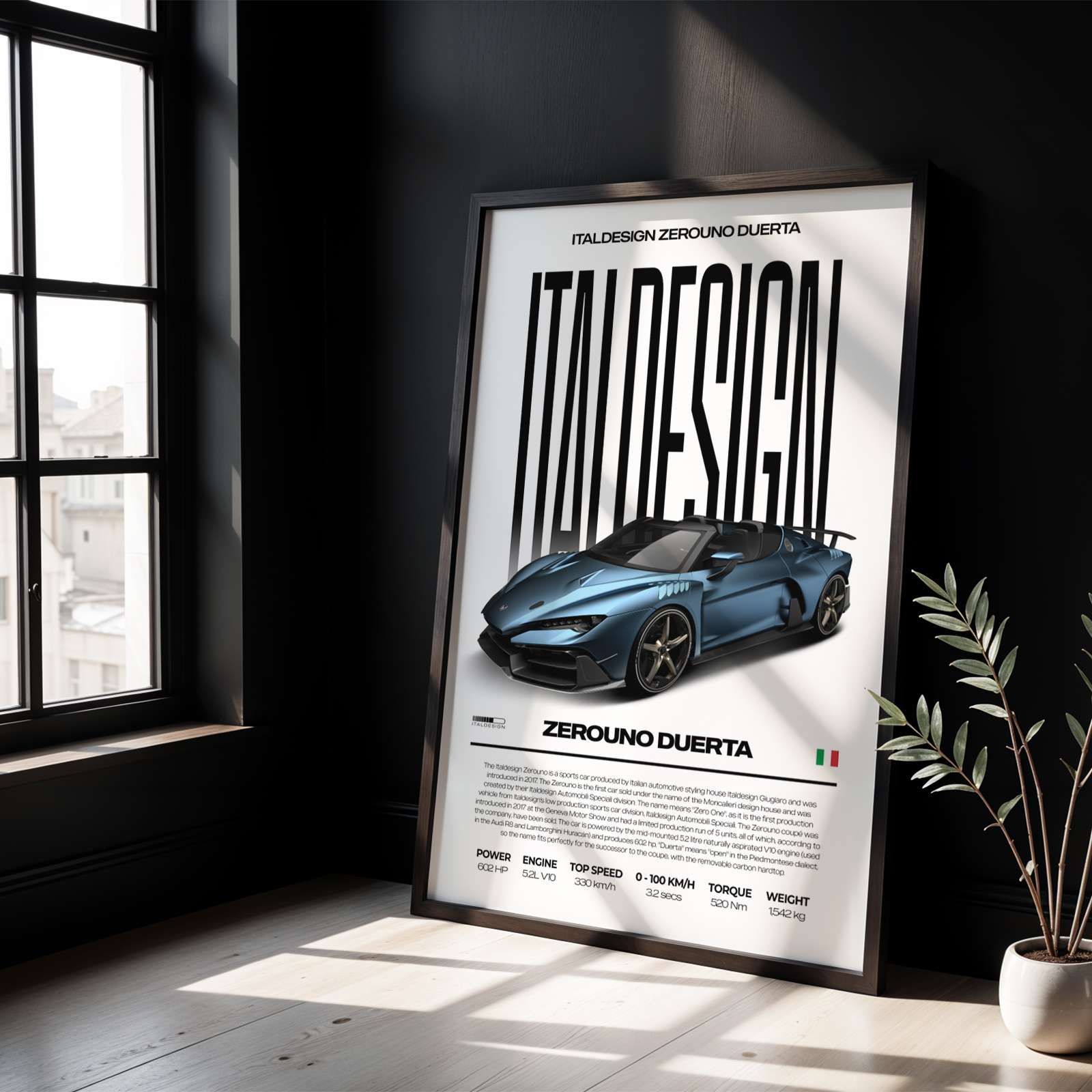 Italdesign Zerouno Duerta Poster