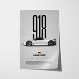 918 Spyder Car Poster