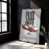 Sabre Car Poster