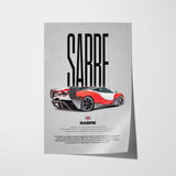 Sabre Car Poster