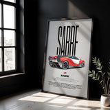 Sabre Car Poster