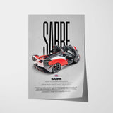 Sabre Car Poster