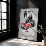 Sabre Car Poster